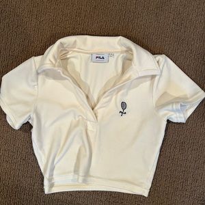 Fila cropped tennis shirt